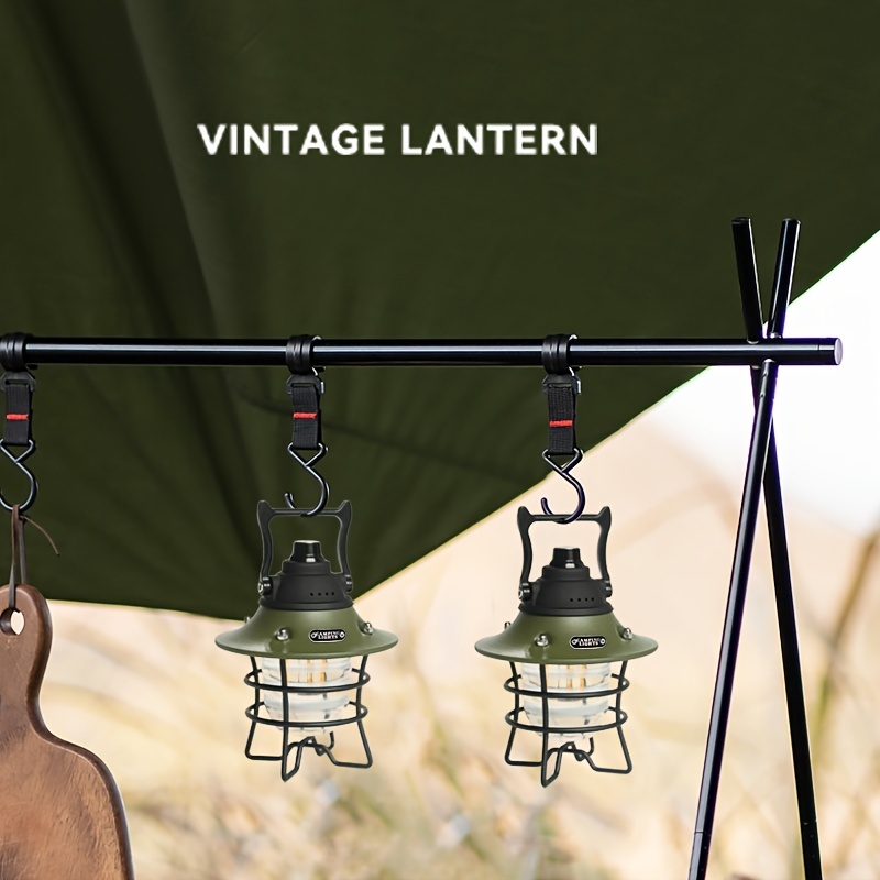 Camping Lantern, 5000mAh Dimmable LED Retro Lantern