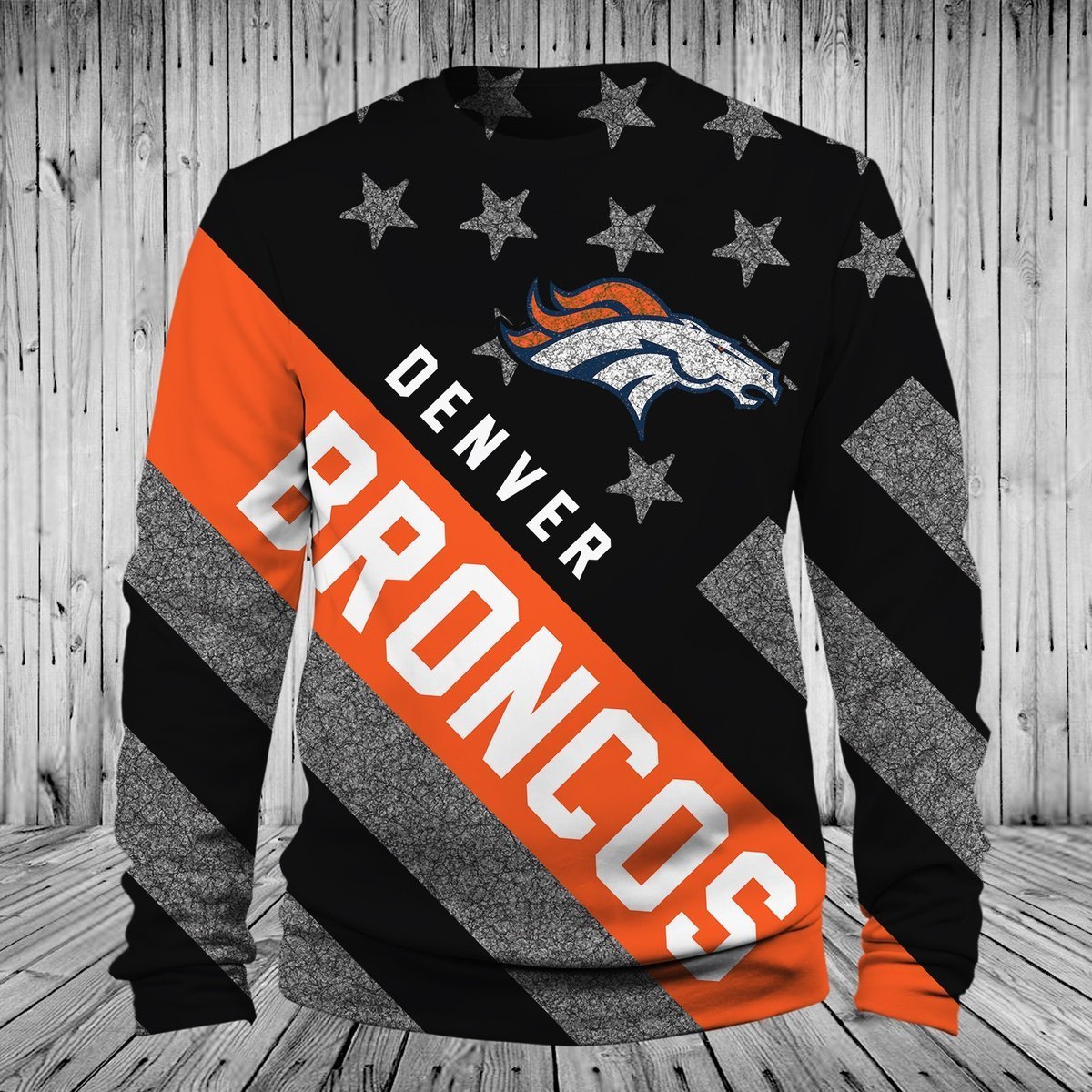 BRONCOS HOODIE 3D 100