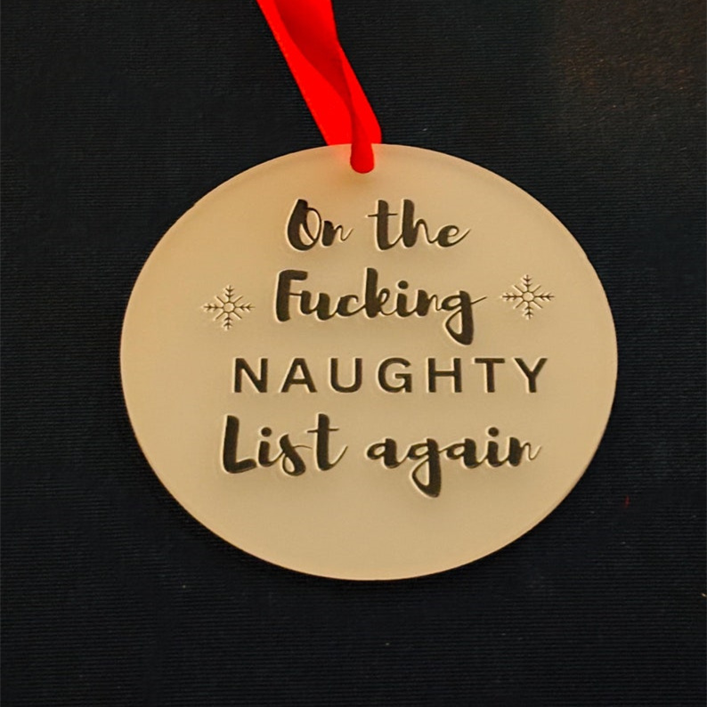 Rude Christmas Bauble