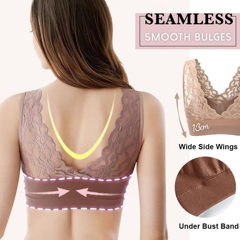 (🔥Christmas Hot Sale-50%OFF NOW) Push Up Comfort Super Elastic Breathable Lace Bra -Buy 5 GET 3 FREE & FREE SHIPPING