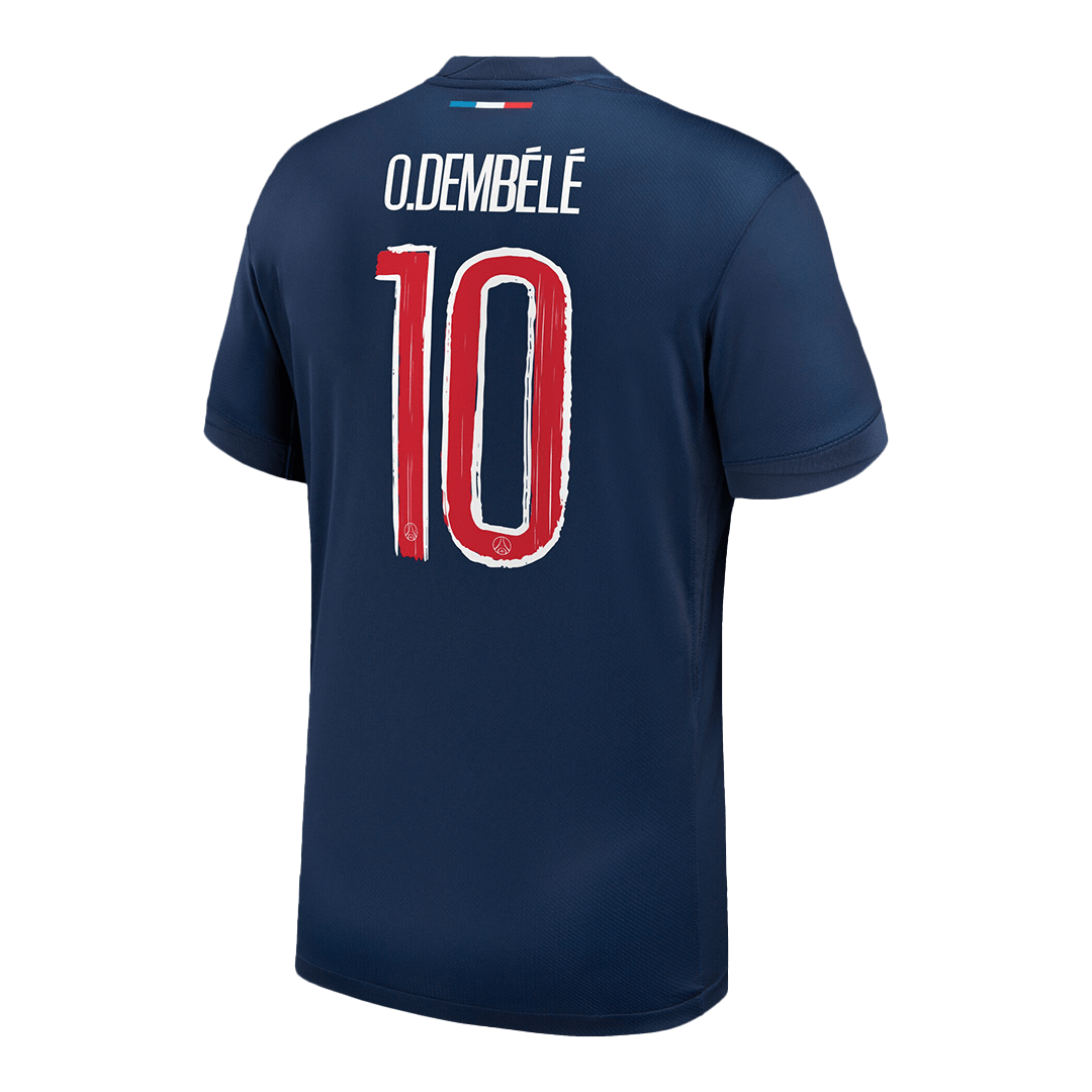 O.DEMBELE #10 PSG Home Football Jersey Custom Shirt 2024/25 - UCL