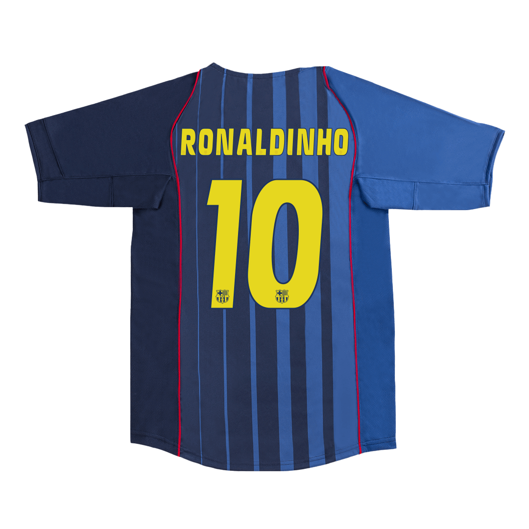 RONALDINHO #10 Barcelona Retro Away Shirt 2004/05