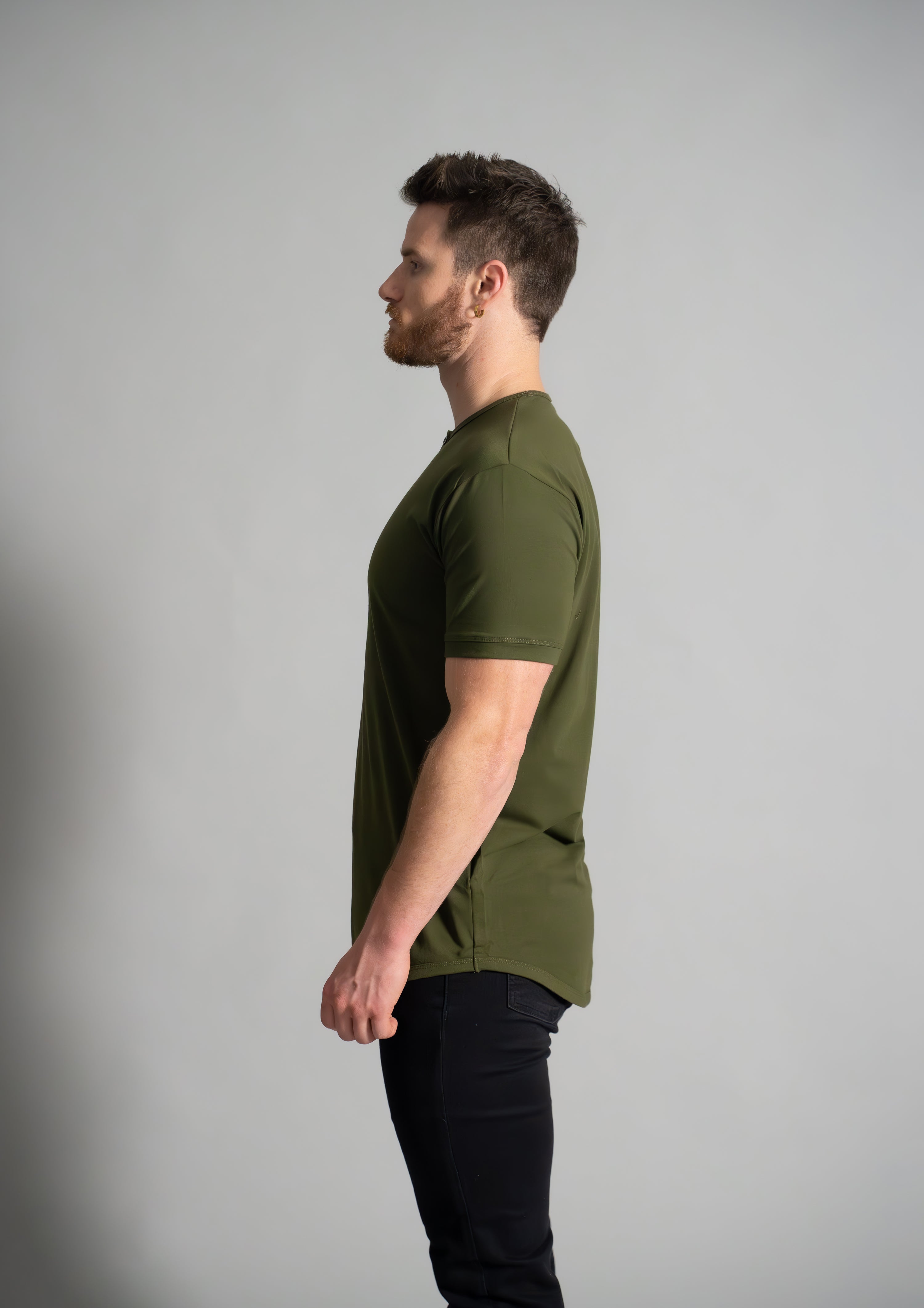 Henley Curved Hem