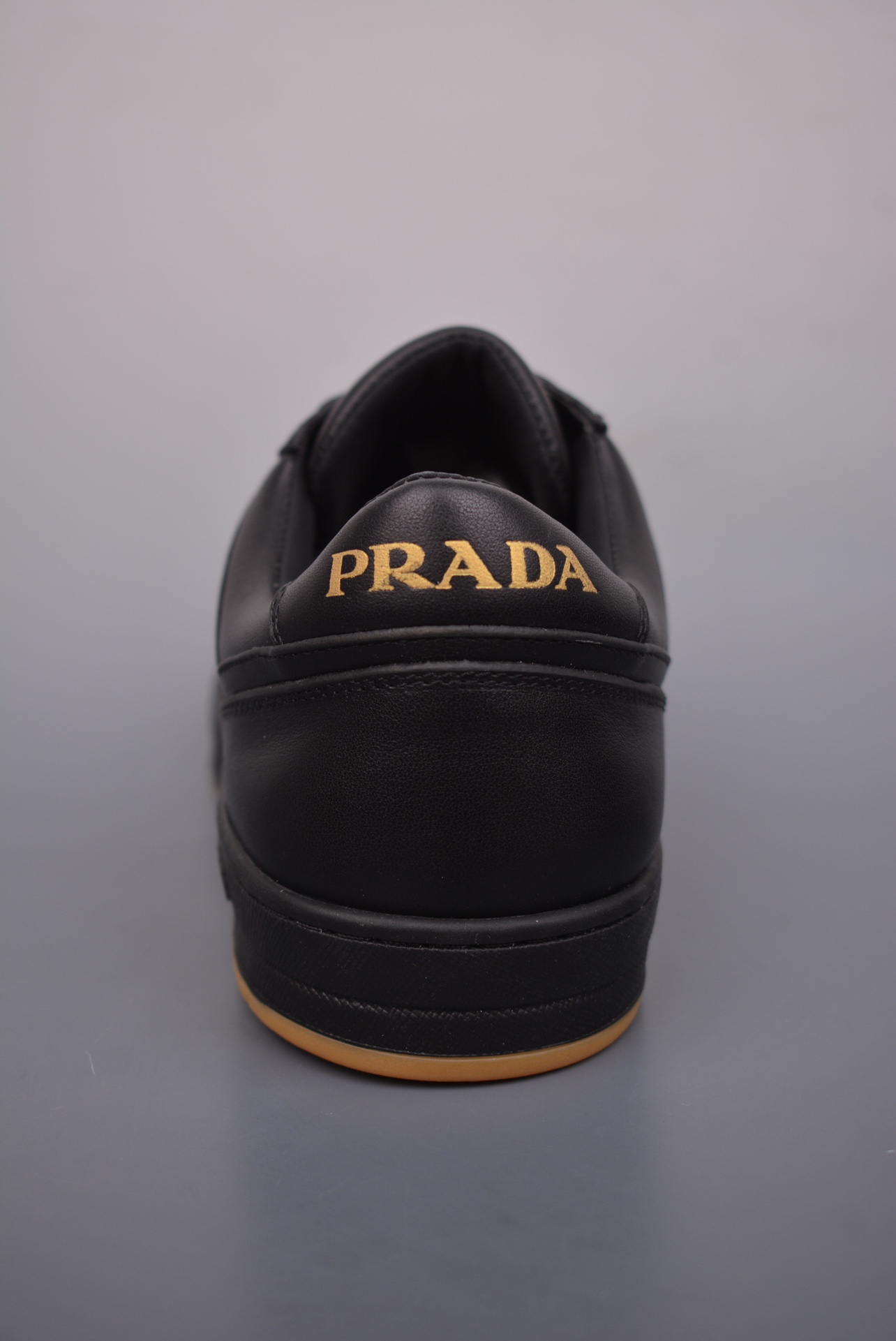 Prada Downtown Low Sneakers Black Gold Label