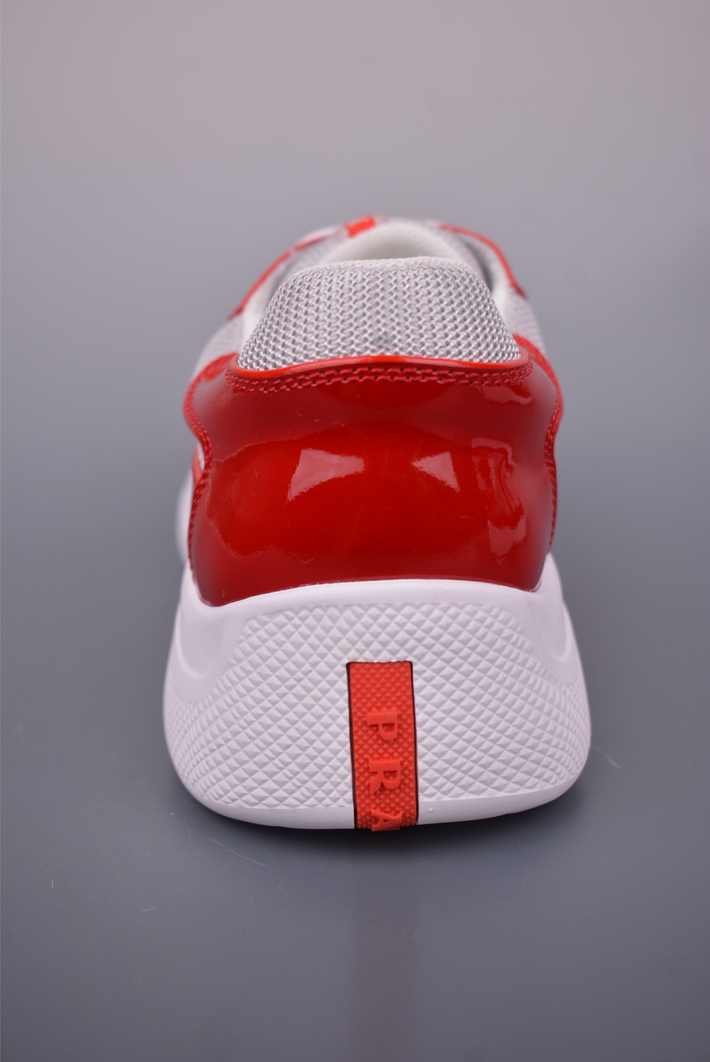 Prada America’s Cup patent leather red gray white 4E3400_ASZ_F0F5C