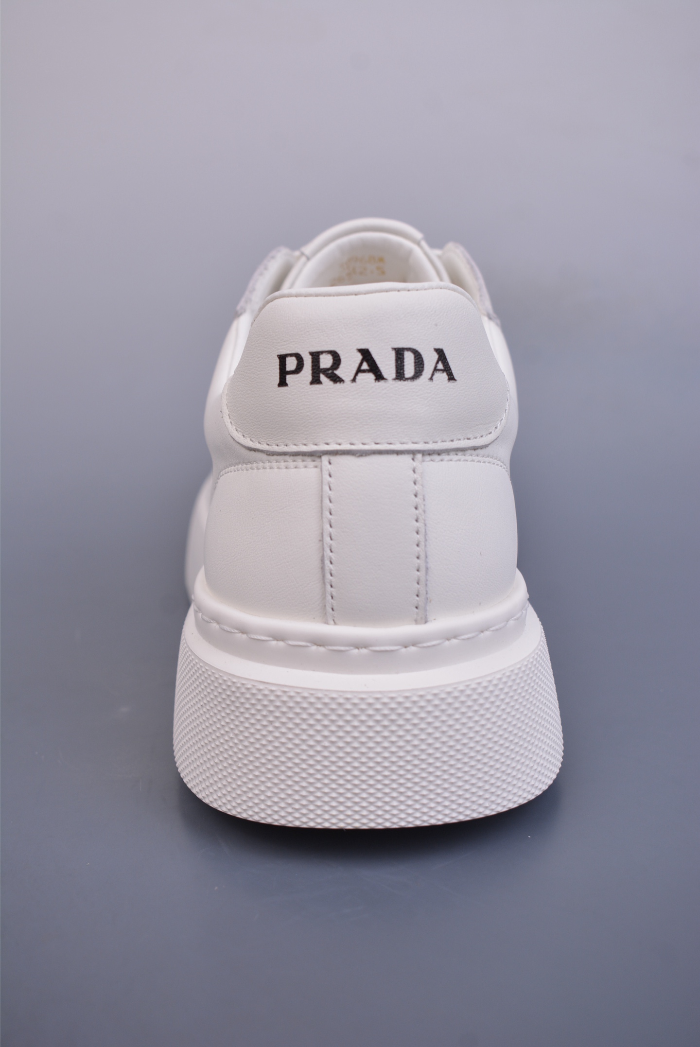 Prada PRAX 01 Triangle Logo Leather Sneakers Triangle Series Sports Shoes White 3D968M