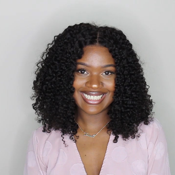 New Affordable Lace Frontal Bob Curly Wig