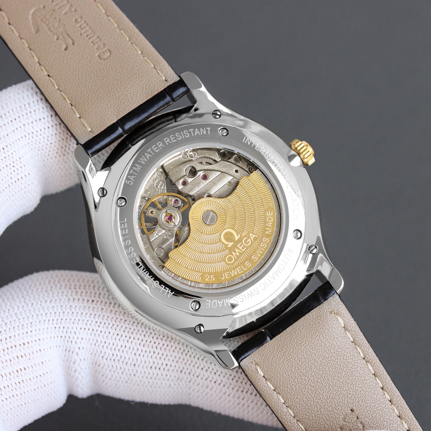 Omega Men's Full Diamond Set Watch