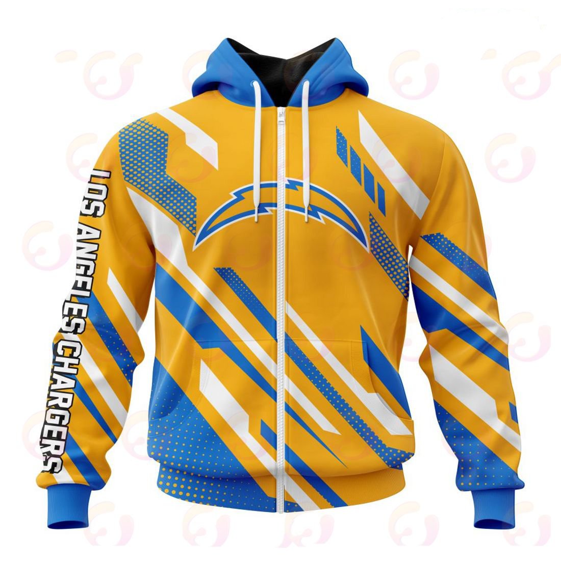 LOS ANGELES CHARGERS 3D HOODIE SPECIAL MOTOCROSS CONCEPT