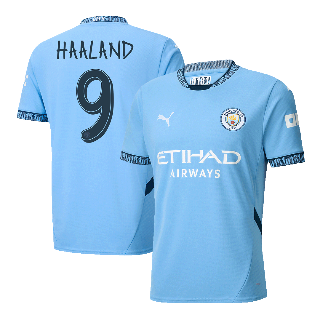 HAALAND #9 Manchester City home football shirt 2024/25 - UCL