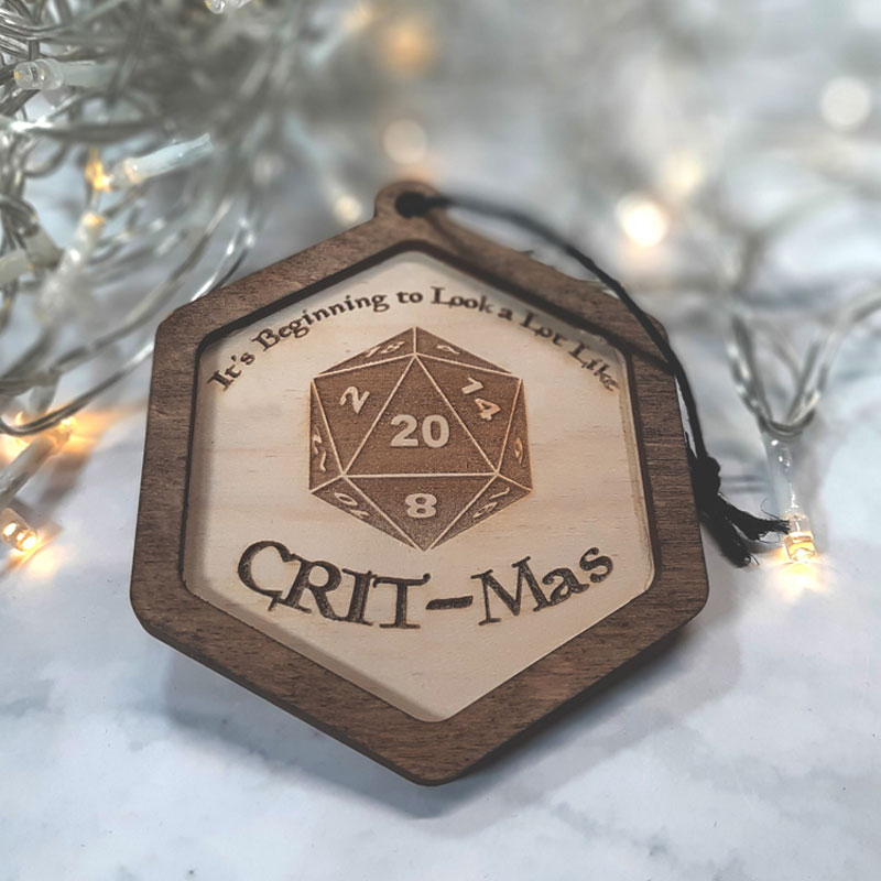 It's beginning to look a lot like CRIT-Mas! Christmas Ornament