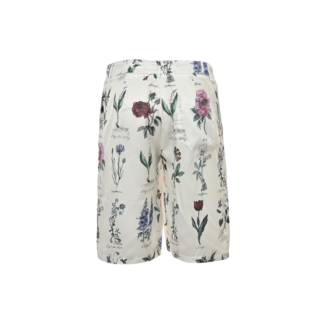 Dior 24ss floral silk shorts