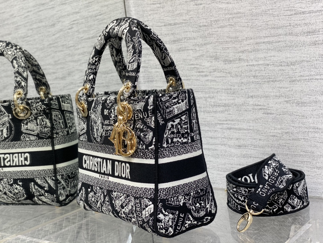 Dior CD Lady Embroidered Diana Bag 6605