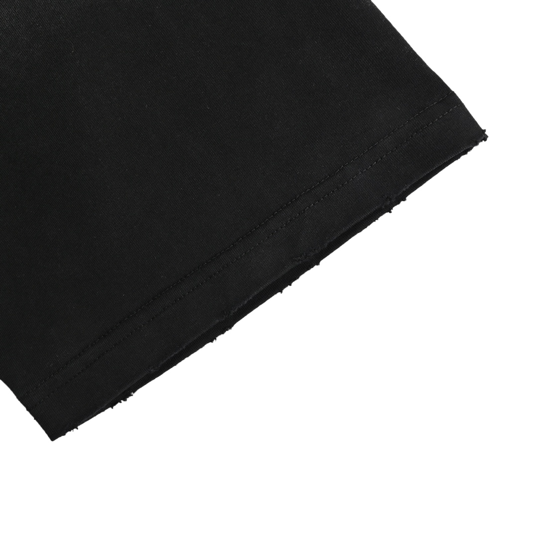 Balenciaga 24ss double B printed back washed shorts