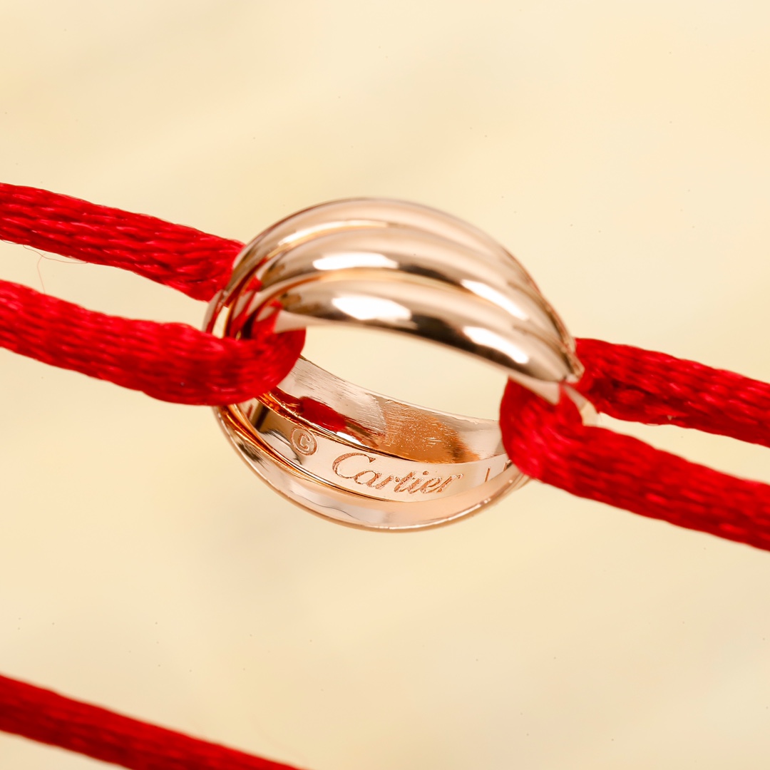 Cartier three-ring red string zodiac year bracelet