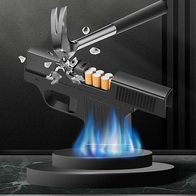 Windproof Lighter with Cigarette Case