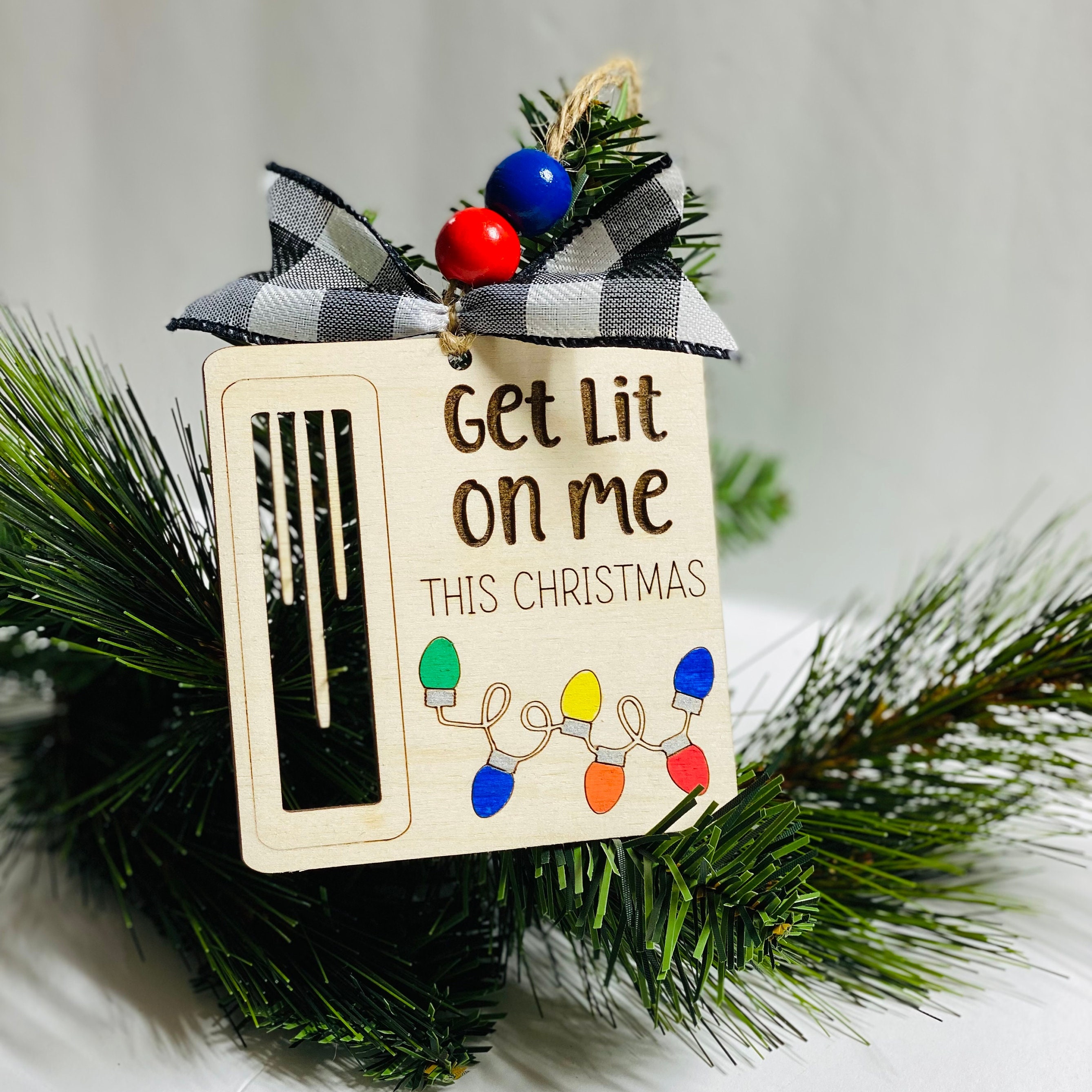 Christmas Money or Gift Card Holder - Wooden Ornament