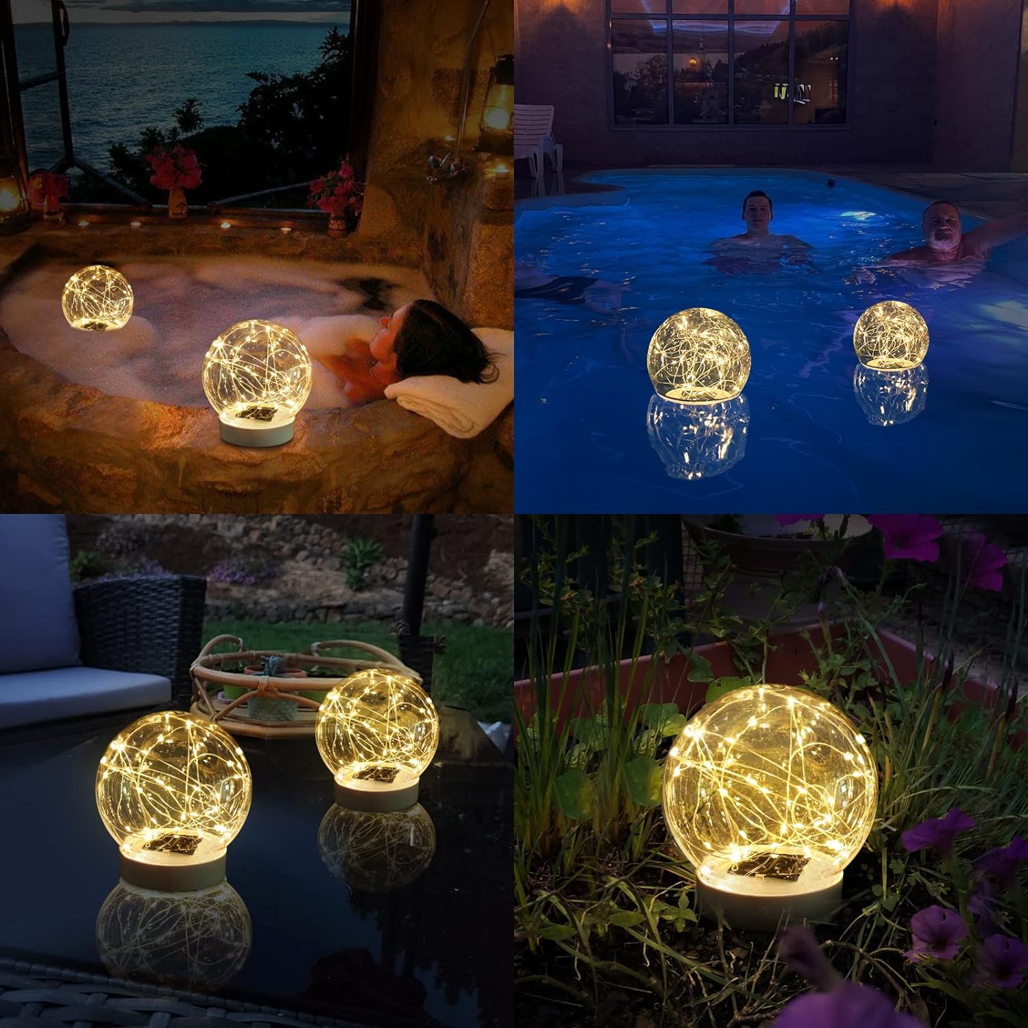 🔥On Sale🔥Updated Floating Pool Lights Solar Powered