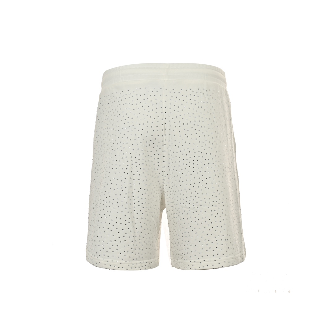 Balenciaga 24ss star-studded rhinestone shorts
