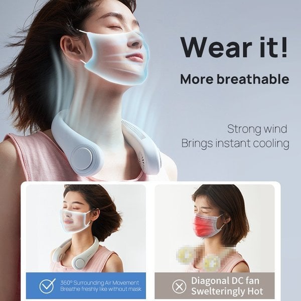 🎁Last Day Promotion SAVE 70% - 2023 New Portable Neck Fan -- BUY 2 GET 15% OFF & FREE SHIPPING NOW