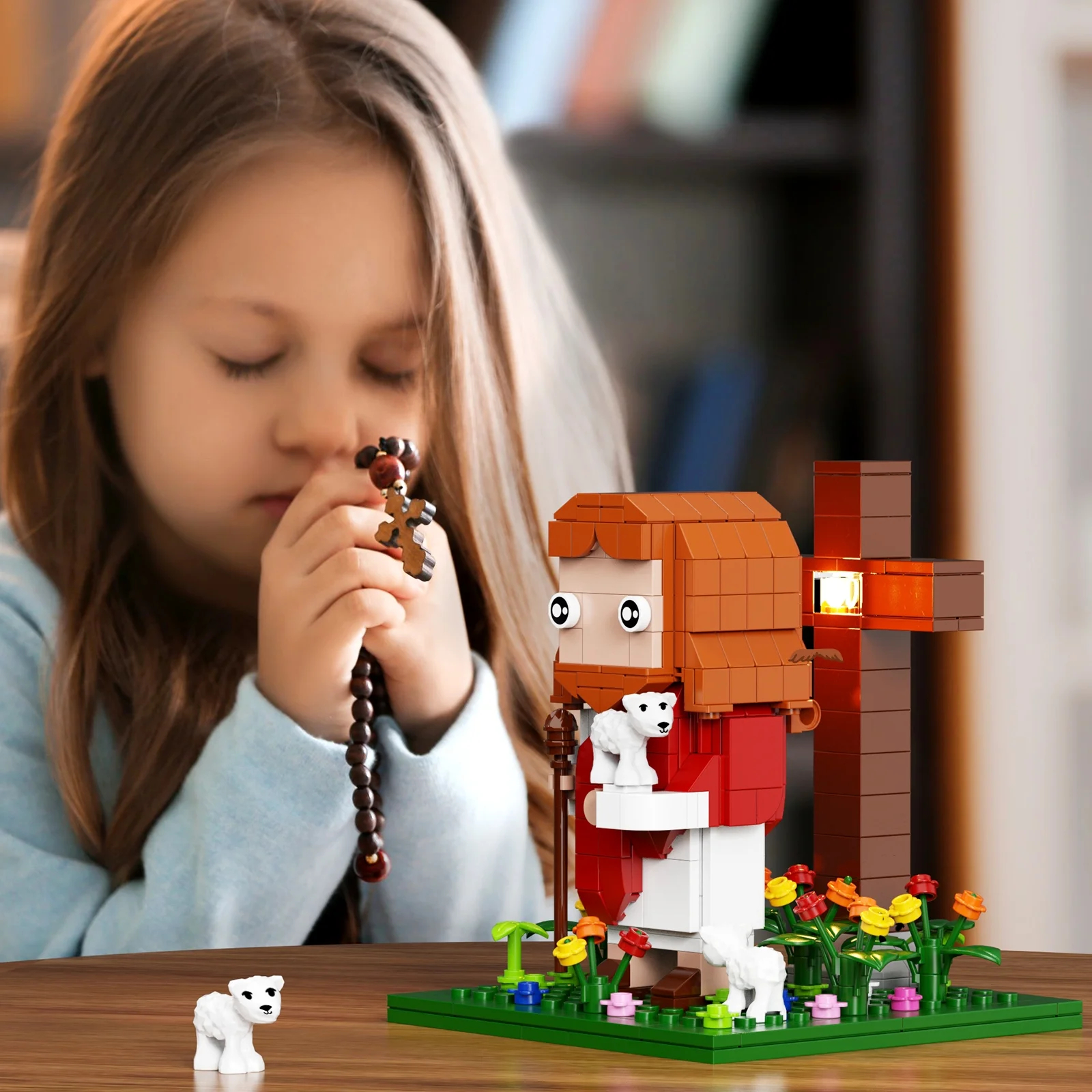✝️Build By Faith Jesus & Cross Building Blocks Set (324 Pcs)