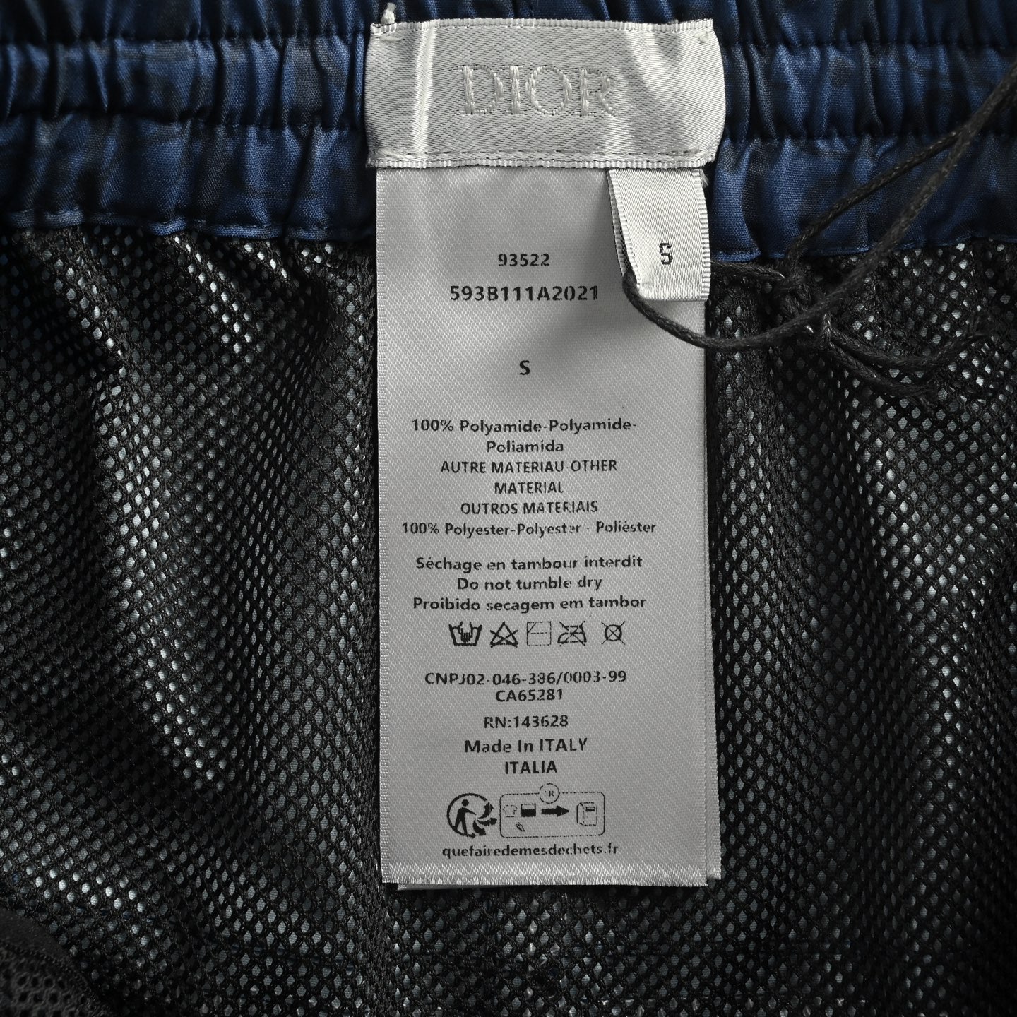 Dior 25ss all-over monogram colorblock shorts