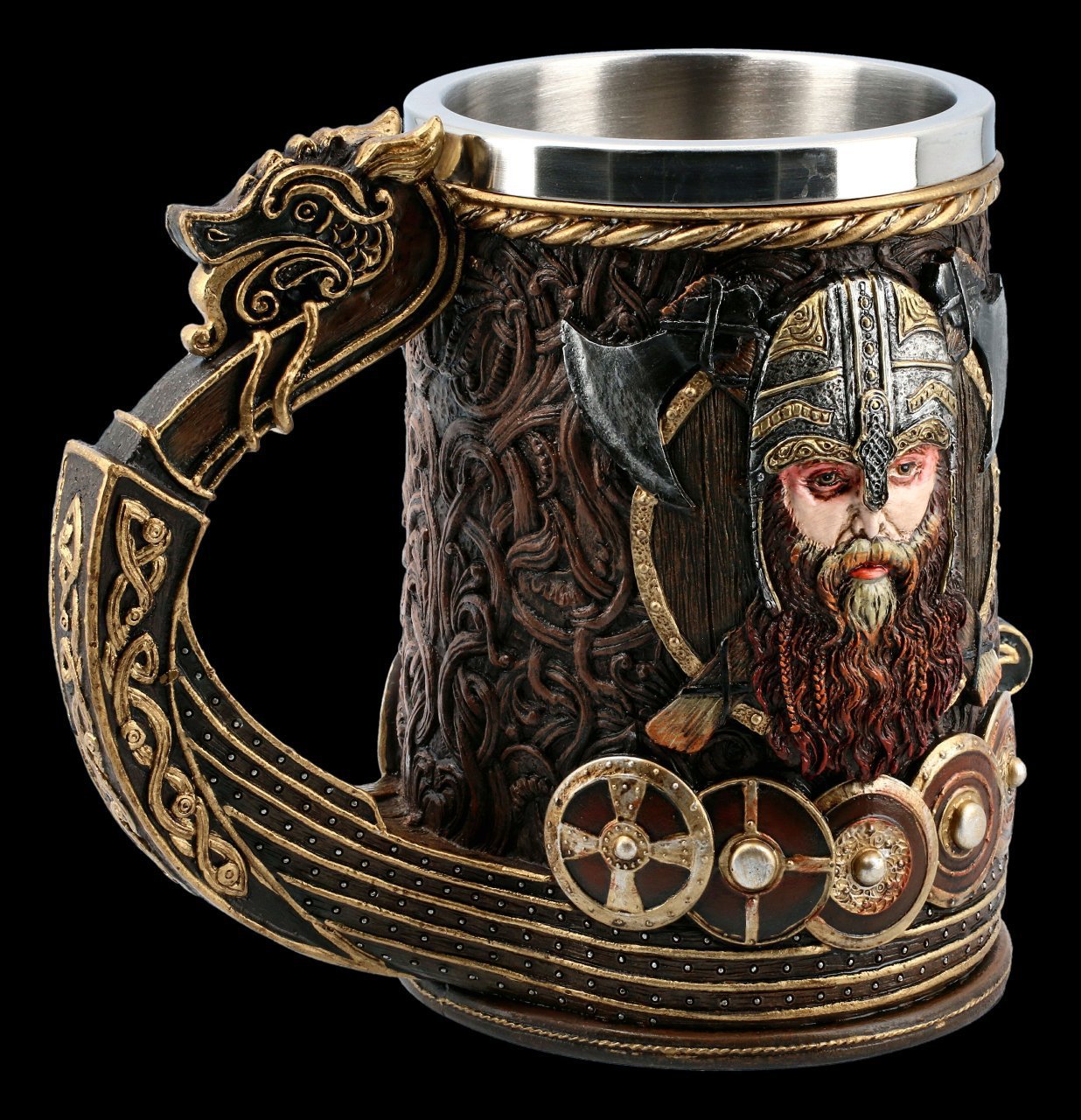 Medieval Viking dragon cup