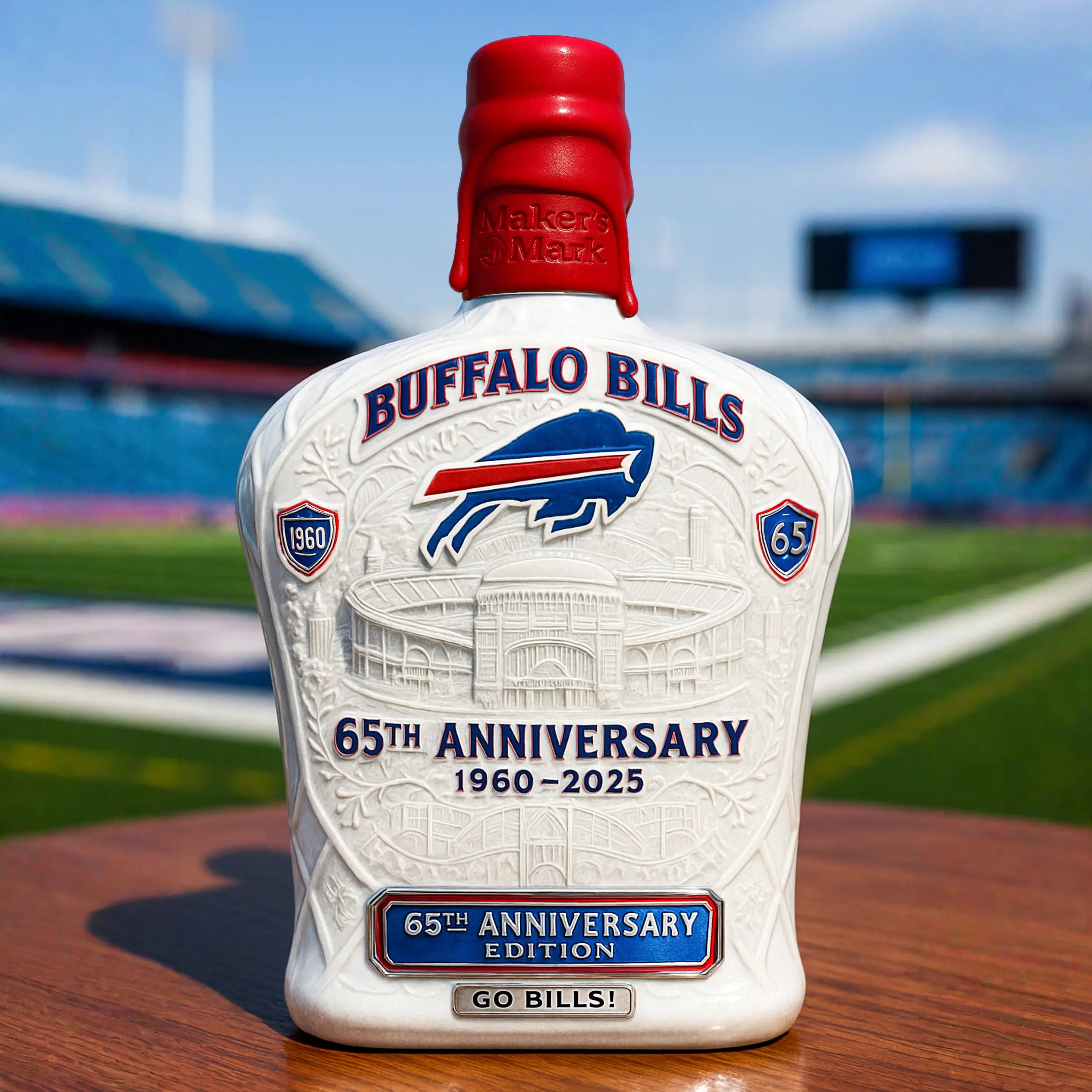 Buffalo Bills 65th Anniversary Glory Collectible Edition Bottle