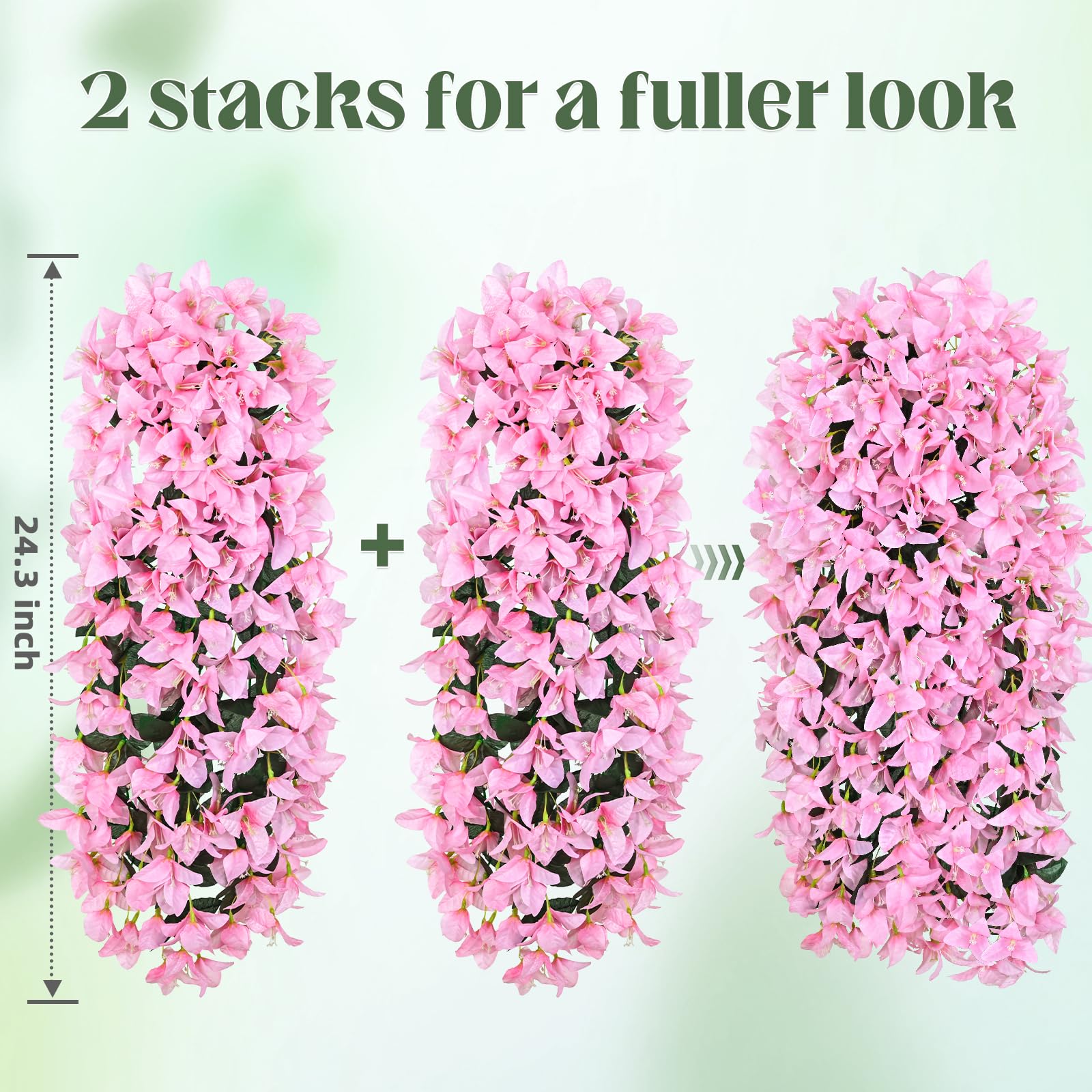 🔥ON SALE - 45% OFF🔥Realistic Faux Silk Bougainvillea Flowers, - UV resistant, Waterproof, Windproof