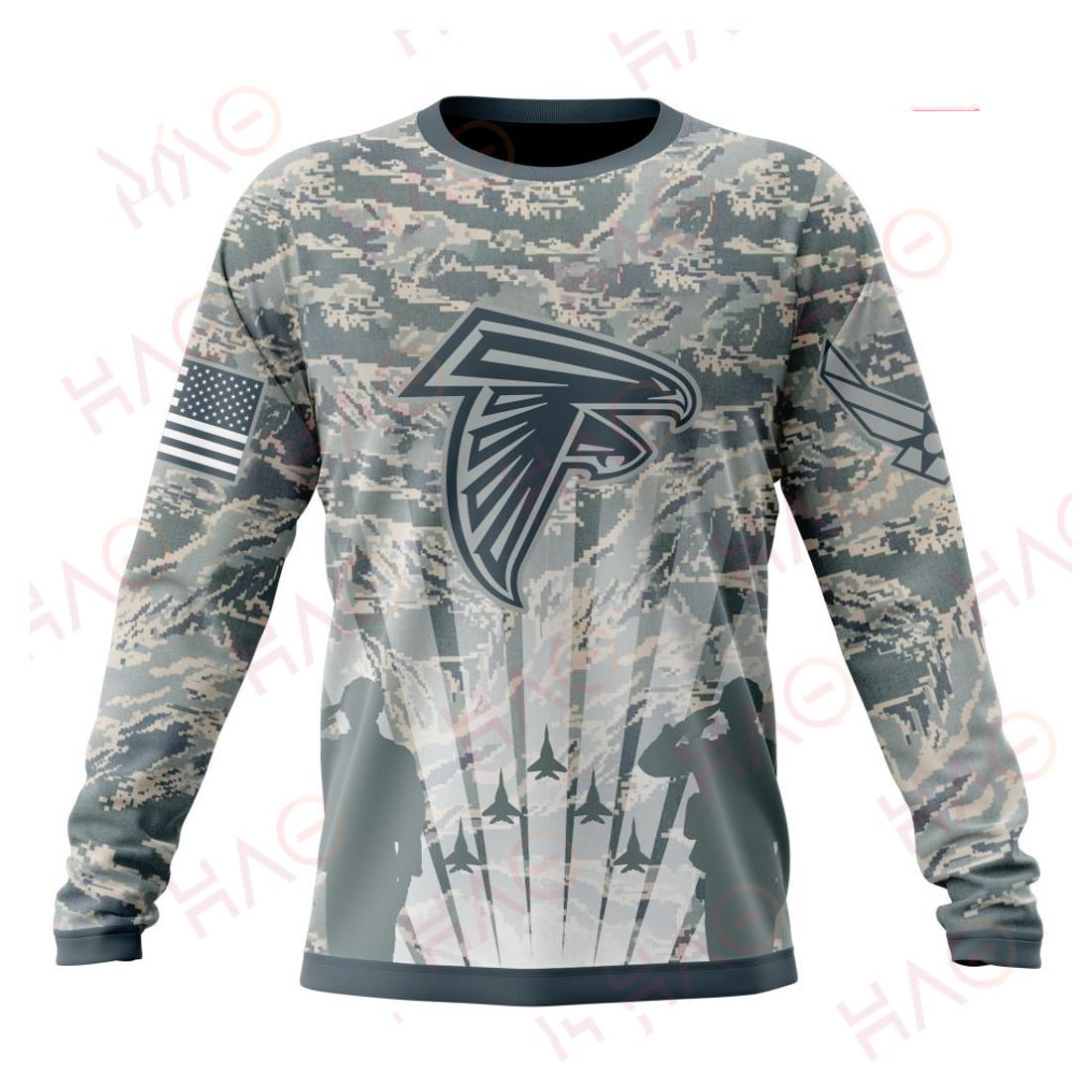 ATLANTA FALCONS 3D HOODIE US AIR FORCE
