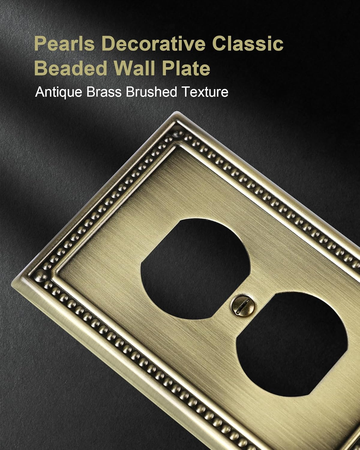 2-Pack Sunken Pearls Heavy Duty Decorative Wall Plate Switch Plate