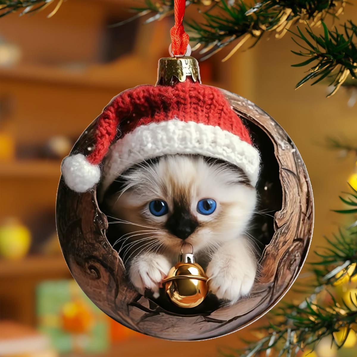 😸Cute Kittens Christmas Ornaments