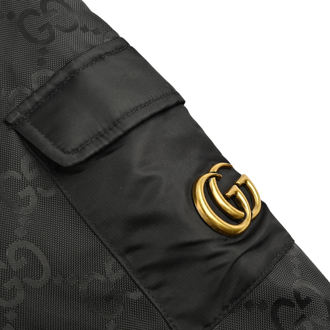 Gucci 24Fw all-over logo quilted jacket