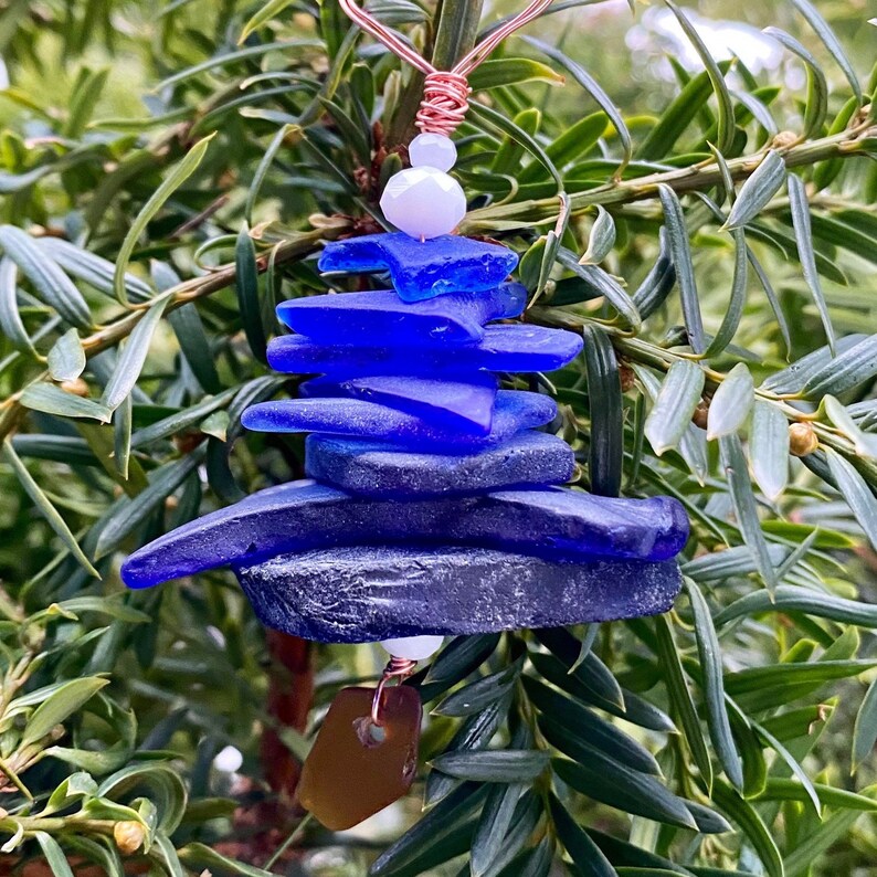 sea glass tree ornament
