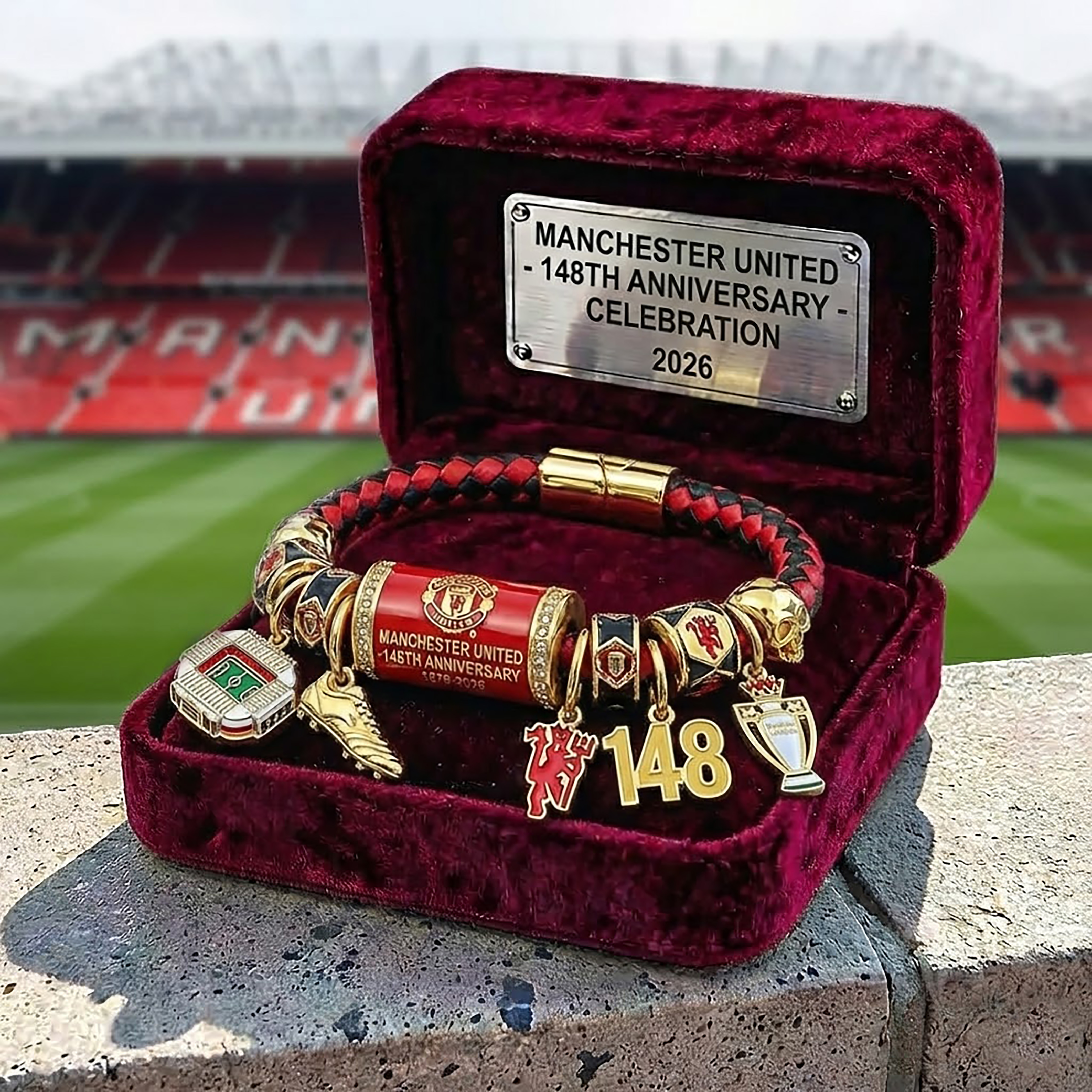 Manchester United – 2026 148th Anniversary Celebration Charm Bracelet