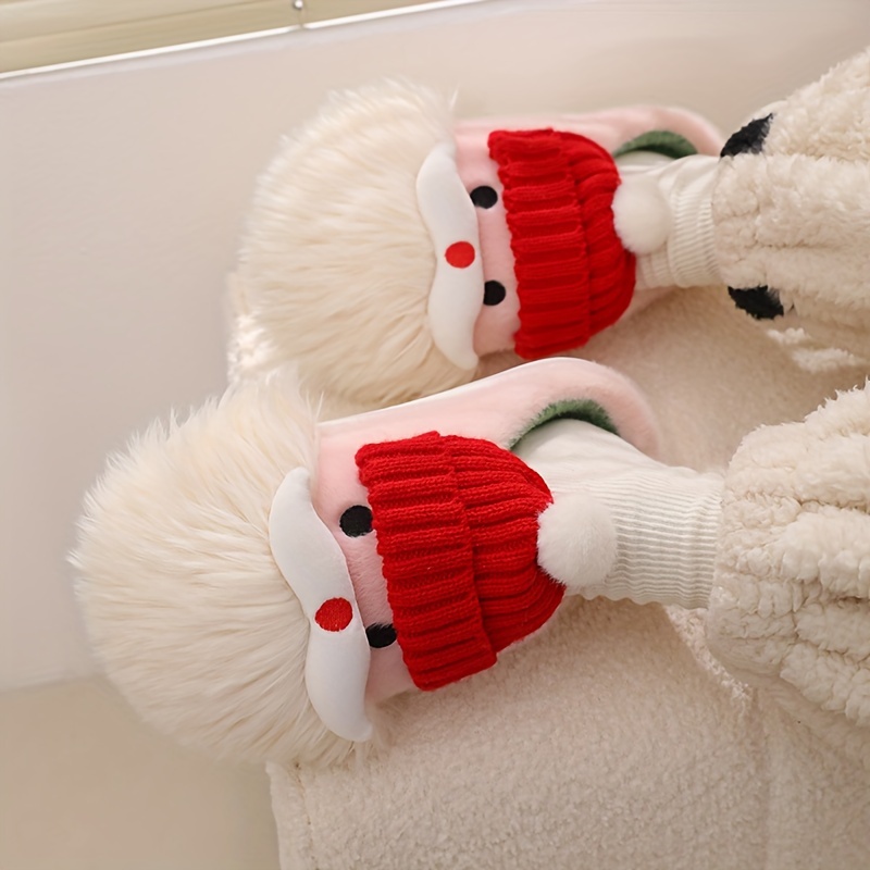 🎄Early Christmas Sale 49% OFF🎄🎅Plush Cartoon Santa Claus Slippers