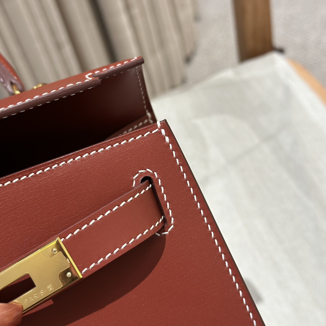 Hermès Kelly 36Brique Handbag (Handmade to Order)