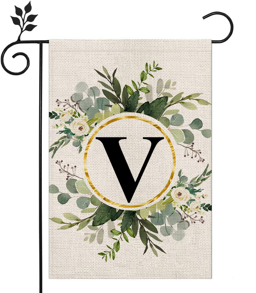 🔥Last Day Promotion-[SAVE 50% OFF]--Monogram Initial Letter Garden Flag-Family Last Name--BUY 3 GET 15% OFF & FREE SHIPPING
