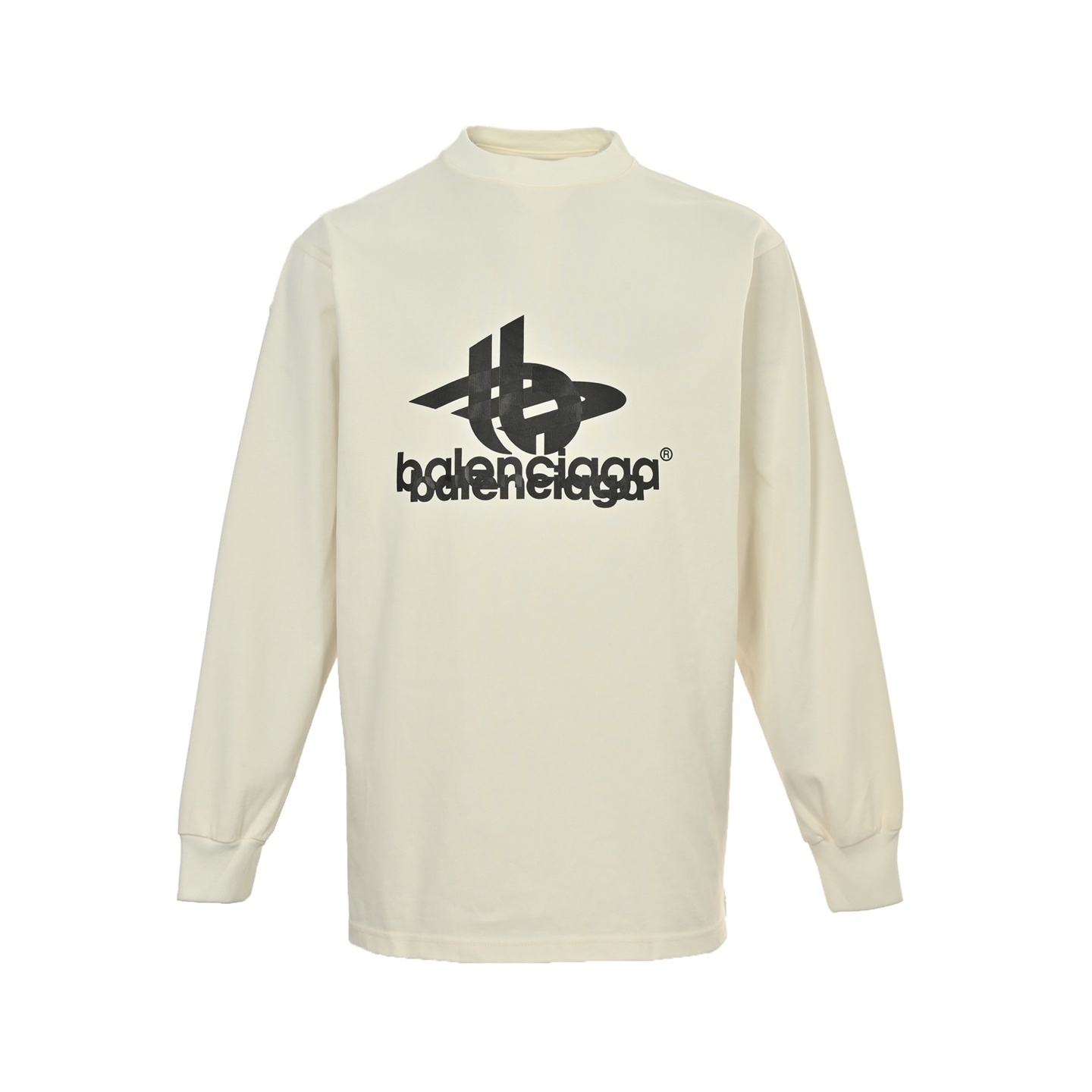 Balenciaga 25Fw overlapping lettering logo long-sleeved T-shirt