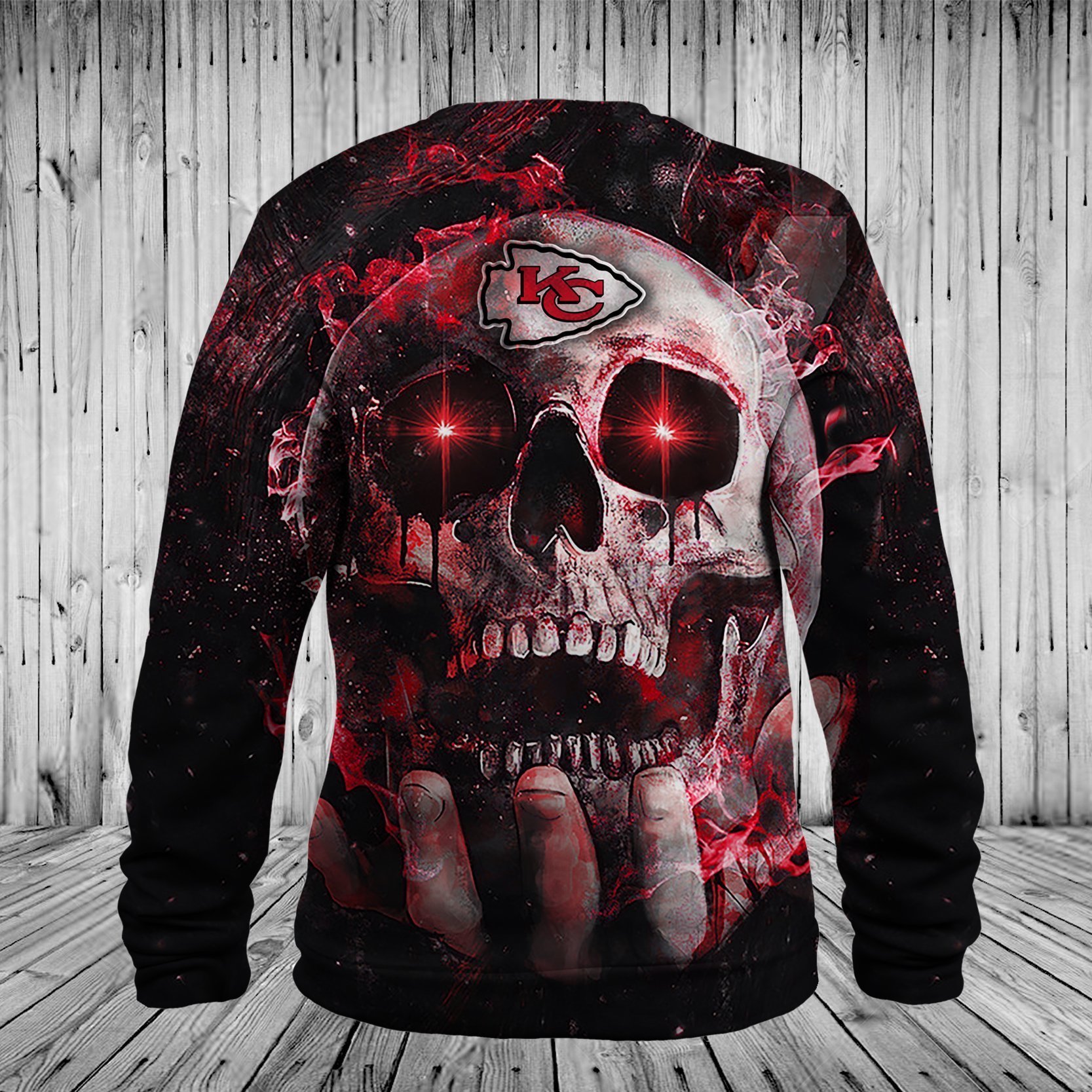 CHIEFS HOODIE 3D SKULL 65