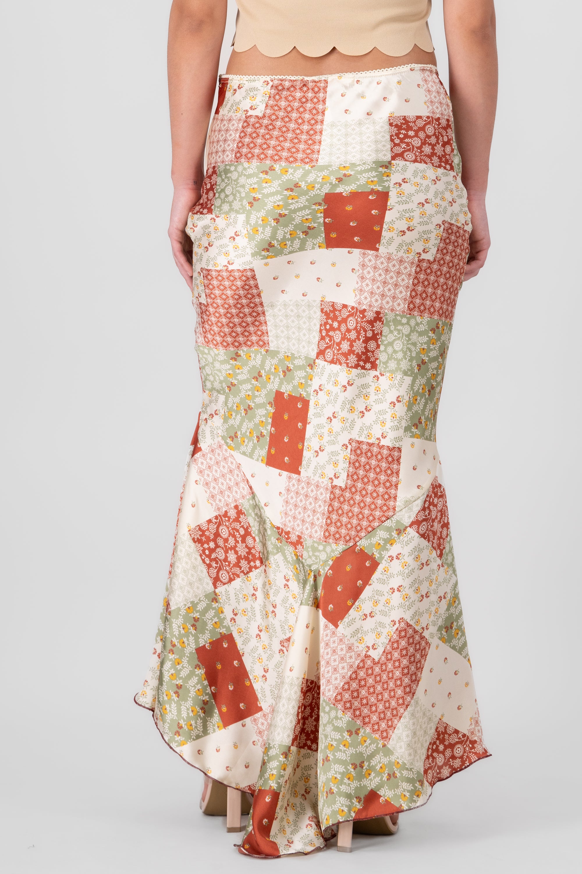 Printed Midi Skirt