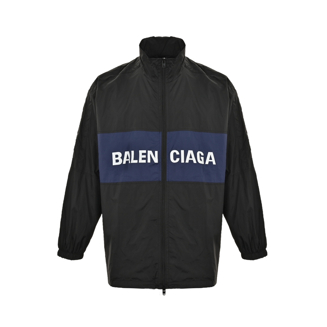 Balenciaga 24Fw patchwork slogan windbreaker jacket