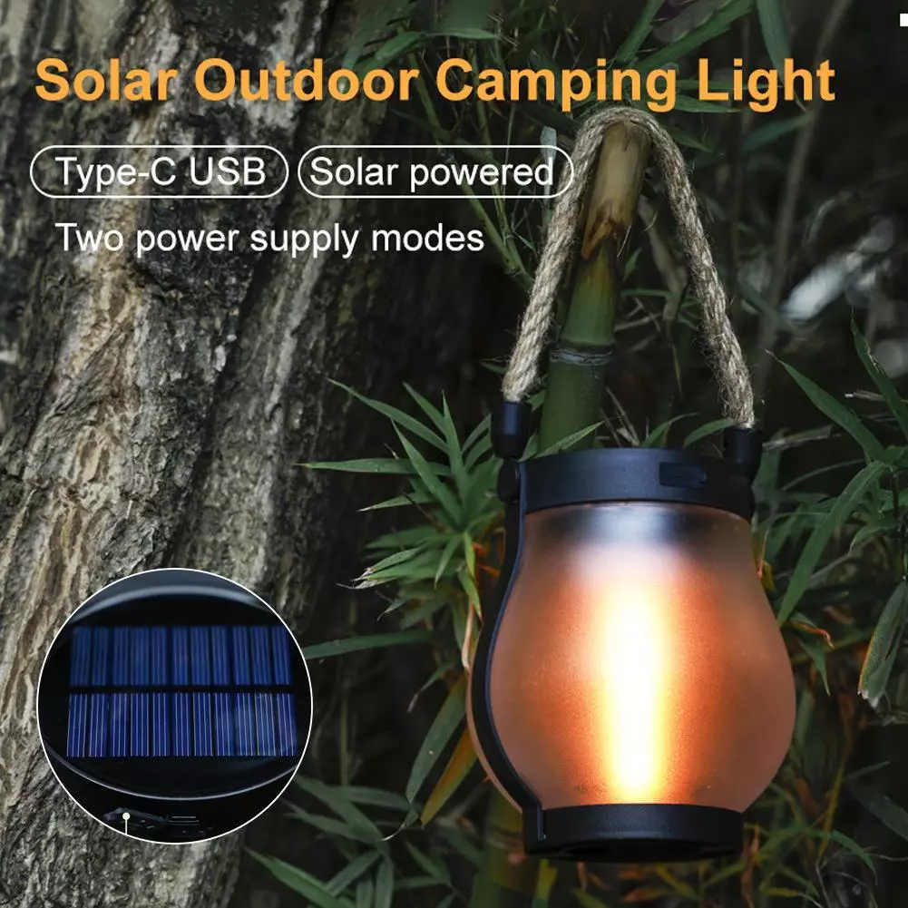 🔥Last Day 42% OFF🔥Flickering Flame Solar Lantern