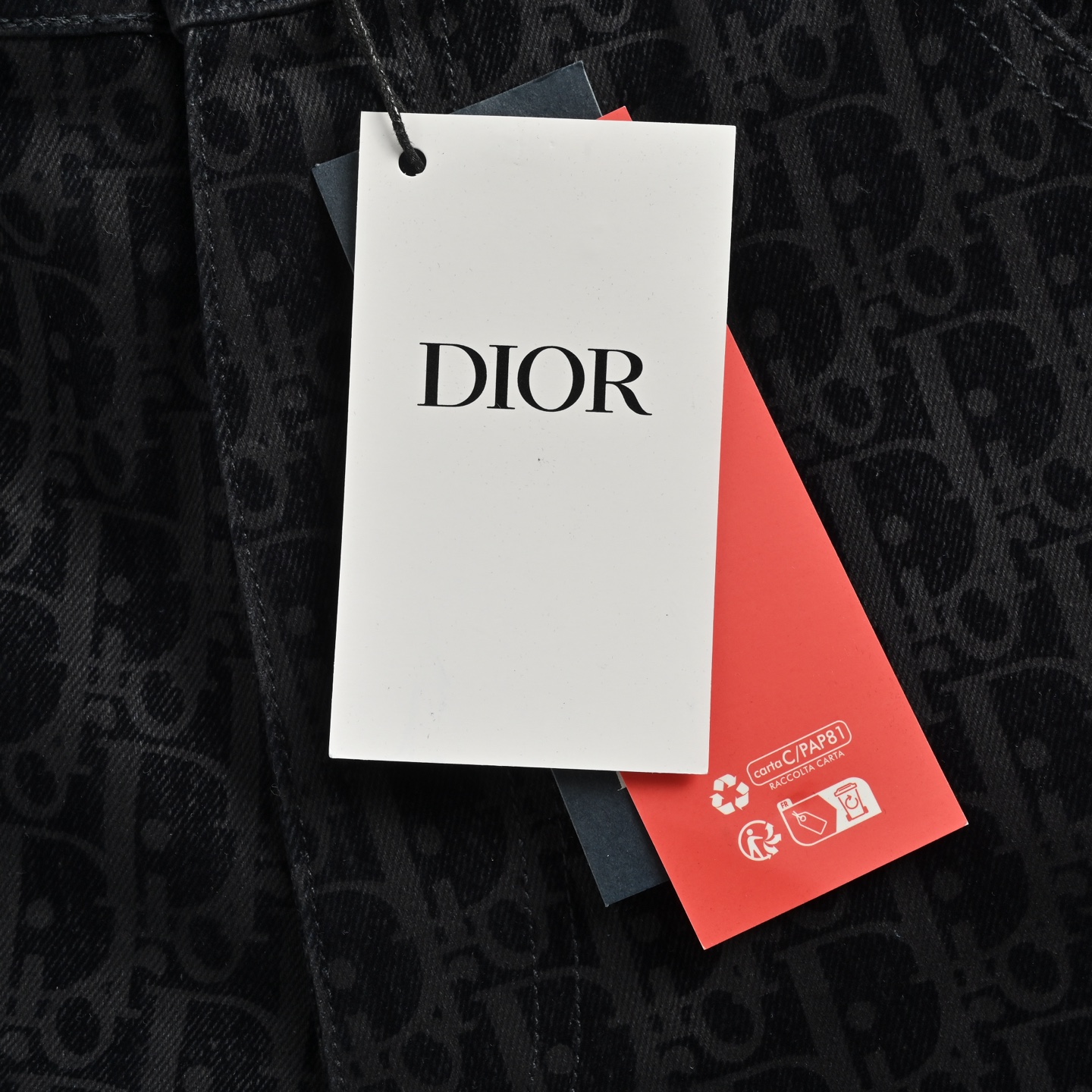Dior 25ss Year of the Snake Limited Edition Flocked Monogram Embroidered Set Denim Shorts