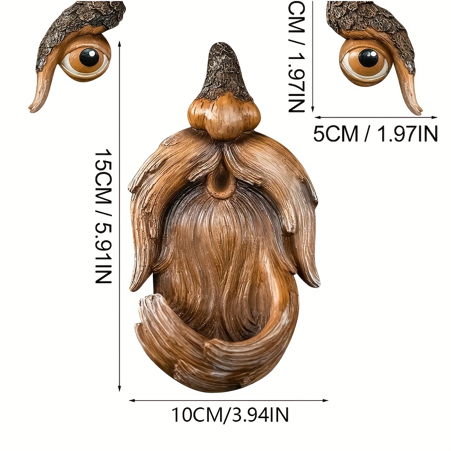 1pc, Resin Tree Face Bird Feeder, Outdoor Tree Hugger Sculpture Wild Life Bird Feeder, Whimsical Garden Decoration, Home Decor, Holiday Decor, Outdoor Decor, Yard Decor, Garden Decor, Summer Decor