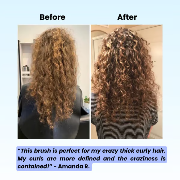 Curly Hair Brush- Get “Perfect” Curls or Waves!