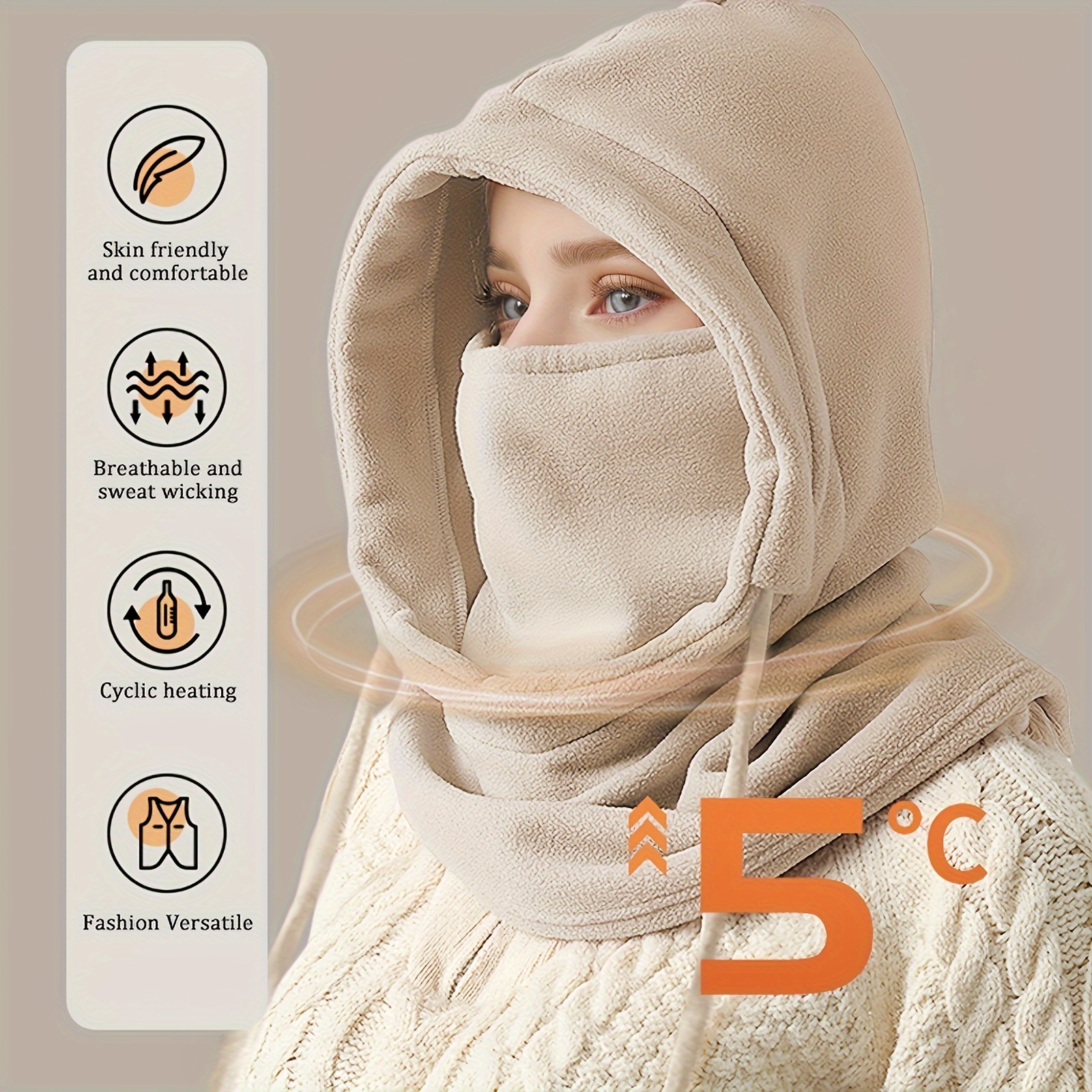 🎄Early Christmas Sale 49% OFF🎄Cozy Knit Windproof Balaclava Hood