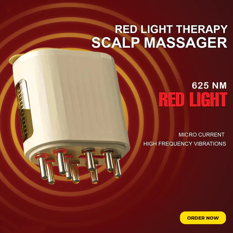 Mother's Day discount 🎁 49% OFF 😊-Red Light Therapy Electric Scalp Massager & Hair Oil Applicator