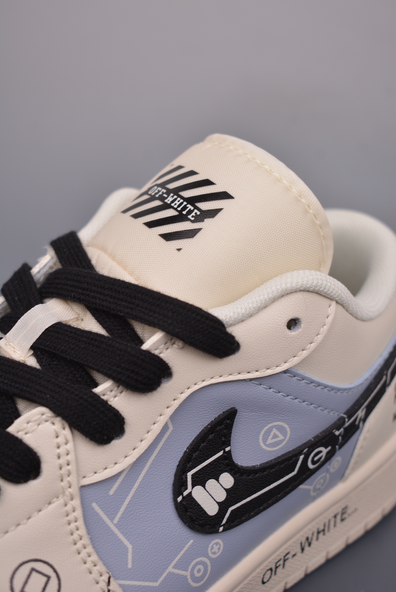Off-White x Nike Air Jordan 1 Low OG SP Electronic Sports Off-White Blue DM9188-001