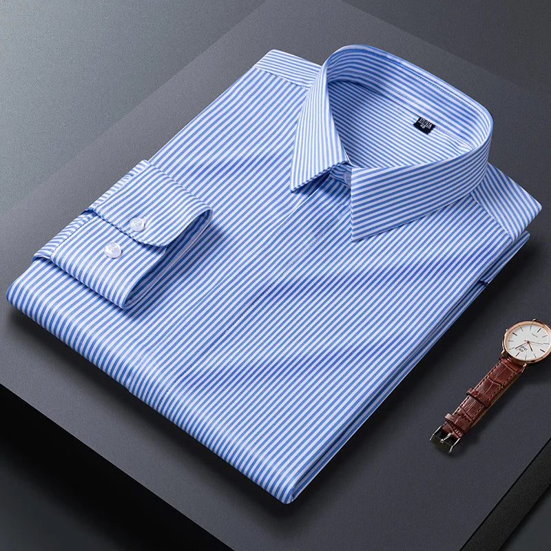 Nicolas Colombel Tailored Striped Button-Up